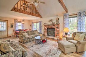 Secluded Poconos Home with Decks about 1 Mi to Lake